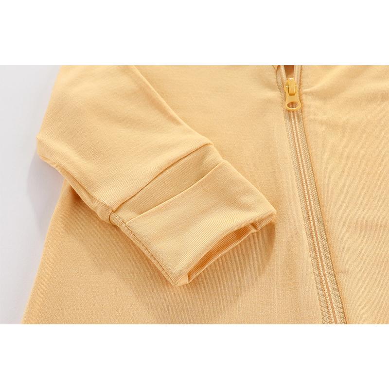 1 Stück Baby Jungen Mädchen modischer langärmliger Reißverschluss-Overall Baumwolle weich Neugeborenen Kleidung