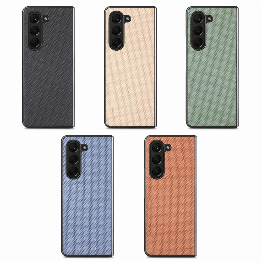 Luxuriöses Flip-Case, ultradünn, langlebig, harte PC-Schale, PU-Leder, für Samsung Galaxy Z Fold 6 5 4 3 2 Fold 6 Fold 5 Fold 4 Fold 3 Fold 2 5G