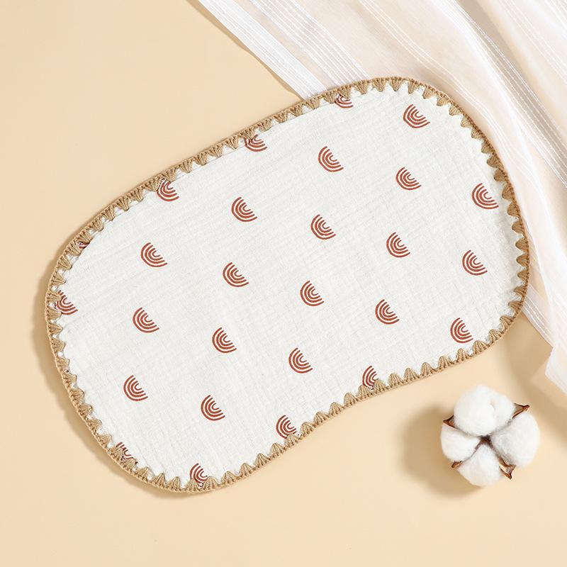 10 Layer Cotton Muslin Baby Pillows for Newborn Gauze Towel Burp Cloths Baby Stuff Infant Flat Pillow Bedding Babies Accessories