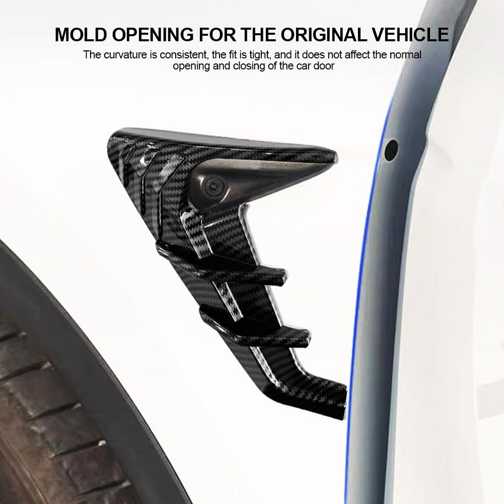 2Pcs Car Side Camera Protection Covers Kit Decoration Sticker Car Modification Accessories for Model 3 Moel Y 2018-2023