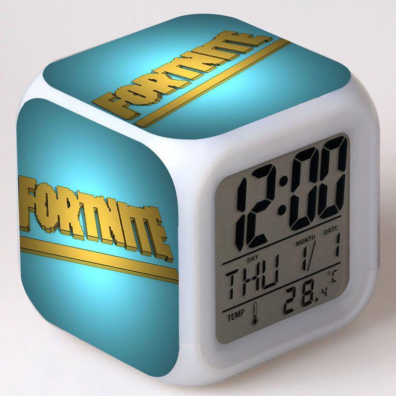Colorful Multi-function Digital Alarm Clock With Led Display And Thermometer