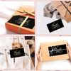 Black Handwritten Thank You Card for Birthday, Wedding, or Party Gift Packaging