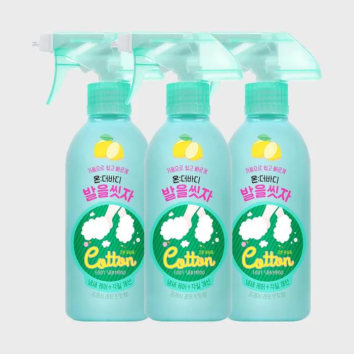 On the Body_On the Body Cotton Foot Wash Foot Shampoo Lemon 385ml X 3