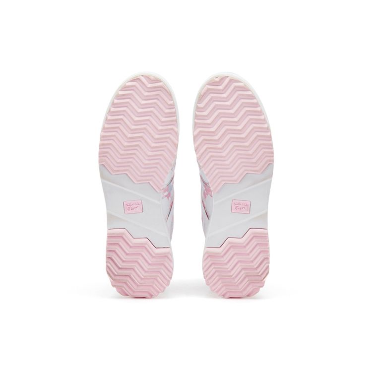 ONITSUKA TIGER Delegation Leather Comfortable Daily Shock Absorbing Durable Low Top Casual Shoes Unisex Casual Shoes White Cherry-Blossom 1183B953-100