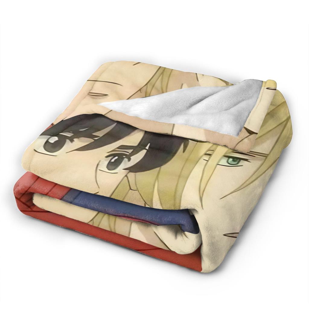 Banana Fish Anime Print Blanket For Men Women Warm Cozy Fluffy Throw Blankets for Couch 50x60 Inches Multiple Sizes