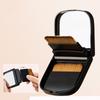 2Pcs Ultra-Thin Compact Foundation Brush With Mirror Box Easy To Carry Flat-Head Makeup Brush No Trace Replaceable Makeup Tools