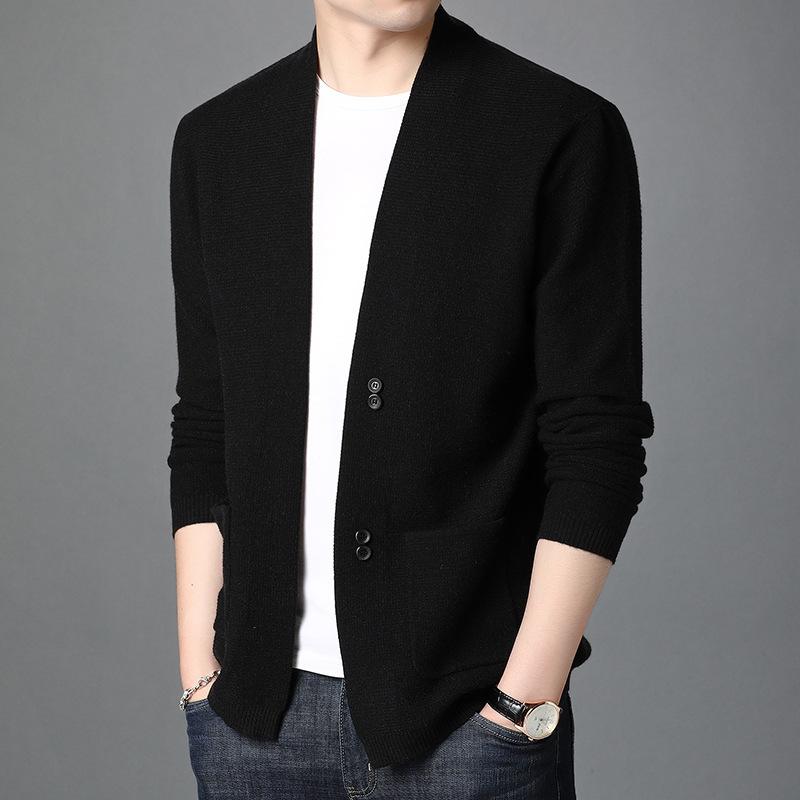 2026 Autum Fashion Men Knitted V Neck Cardigan Sweater Men Casual Winter High Quality Sweatercoats Men Casual Knitwear Sweater