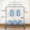 Sturdy Movable Floor-Standing Clothes Rack for Bedroom and Balcony Drying