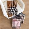 Women's New Winter Scarf All Match High End Shawl  Tassel  Korean Style Plaid  Warm Couple  Thickened Scarf