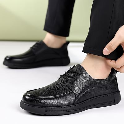 Official Website Hot Selling Men's Leather Casual Shoes Breathable Outdoor Oxford Shoes Frenulum Classic Men's Business Shoes