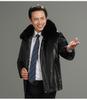 Men'S Liner Leather Jacket New Men'S Fur Collar Liner Removable Two-Piece Leather Jacket Warm