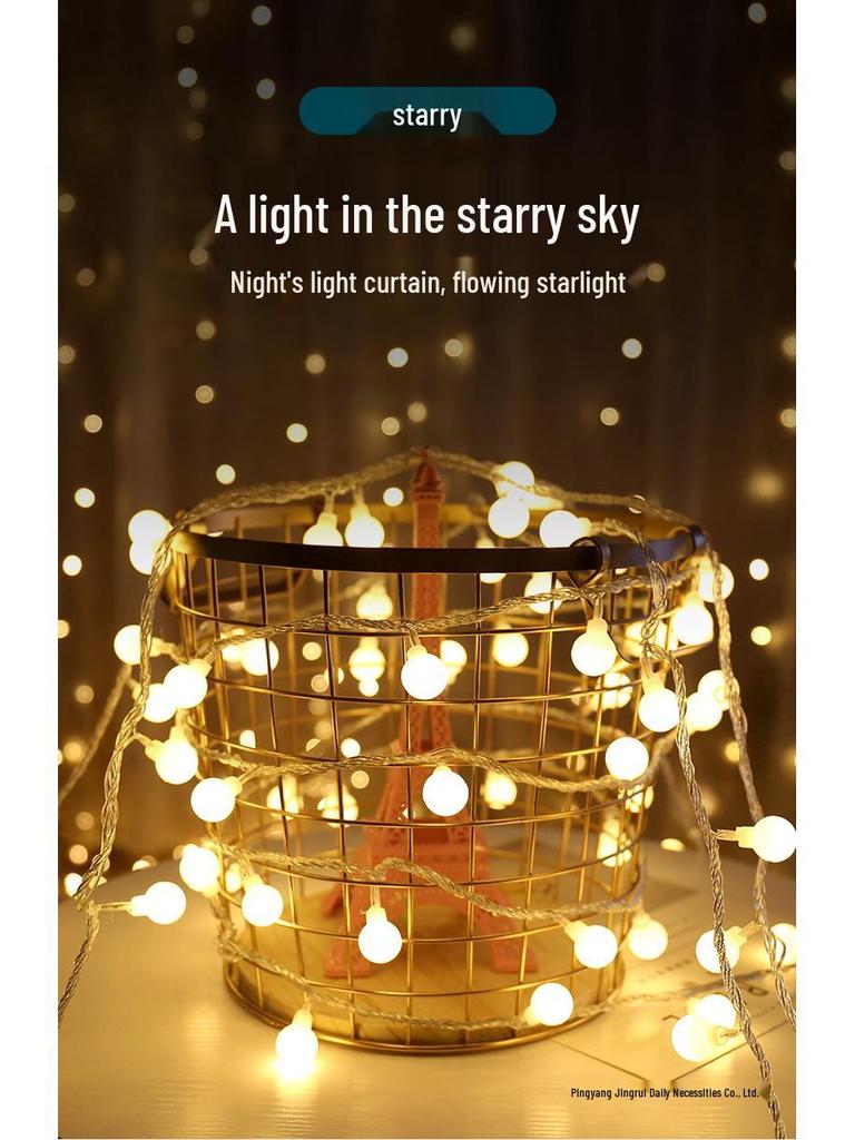 Colorful Solar Waterproof Lights for Outdoor Decoration - Camping, Picnic, Garden, Balcony, Courtyard, and Hanging Tree Atmosphere.