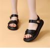 In the Summer of 2025, the New Casual and Versatile Outer Wear Bag Heel Sandals Women's Flat-bottomed Small Fragrant Style with Skirt Two Sandals