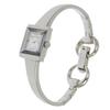 GUCCI G frame Watches YA128.5 White shellDial Stainless Steel Quartz Analog display Women Used