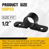 50XHeavy Duty Plastic Pipe Clamp For PEX Copper CPVC Pipe Hanger Support Fits 1/2 Inch And 3/4 Inch Pipes