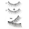 Reusable Magnetic Cat Eye False Eyelashes: Cross Design, Waterproof, No Glue Needed