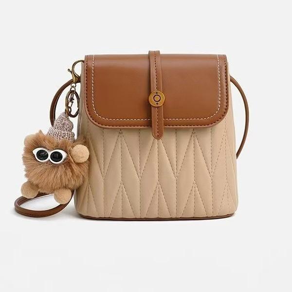 

New Premium Bucket Bag Fashion Mobile Phone Shoulder Bag Light Luxury Versatile Messenger Bag Female