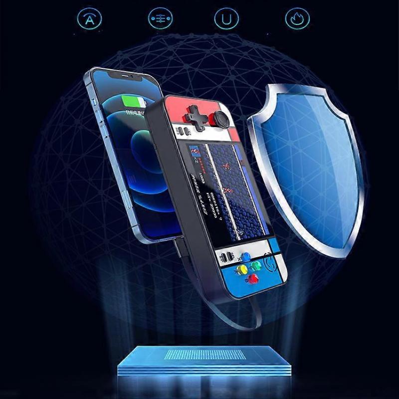 Handheld Game Console 2 In 1 Power Bank Retro Games Player With 500 Games