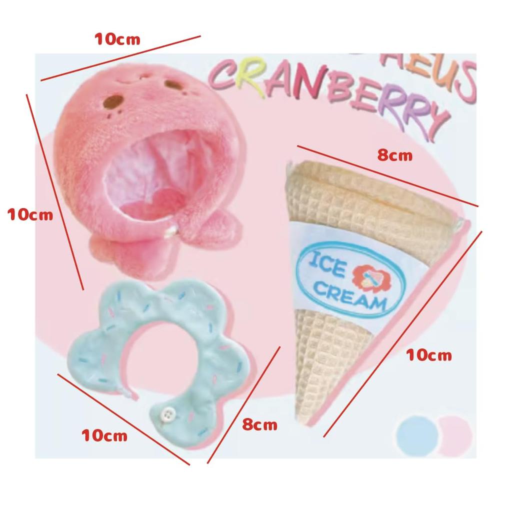 G triger Ice cream shaped stuffed toy kigurumi 10cm stuffed clothes cotton doll clothes sew life kigurumi pink triger for push sewing [cone] g.triger