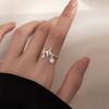 Ladies Adjustable Zircon Star Open Rings Jewelry