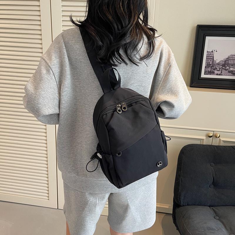 Plecak i torba crossbody unisex w bloku kolorów na sporty outdoorowe