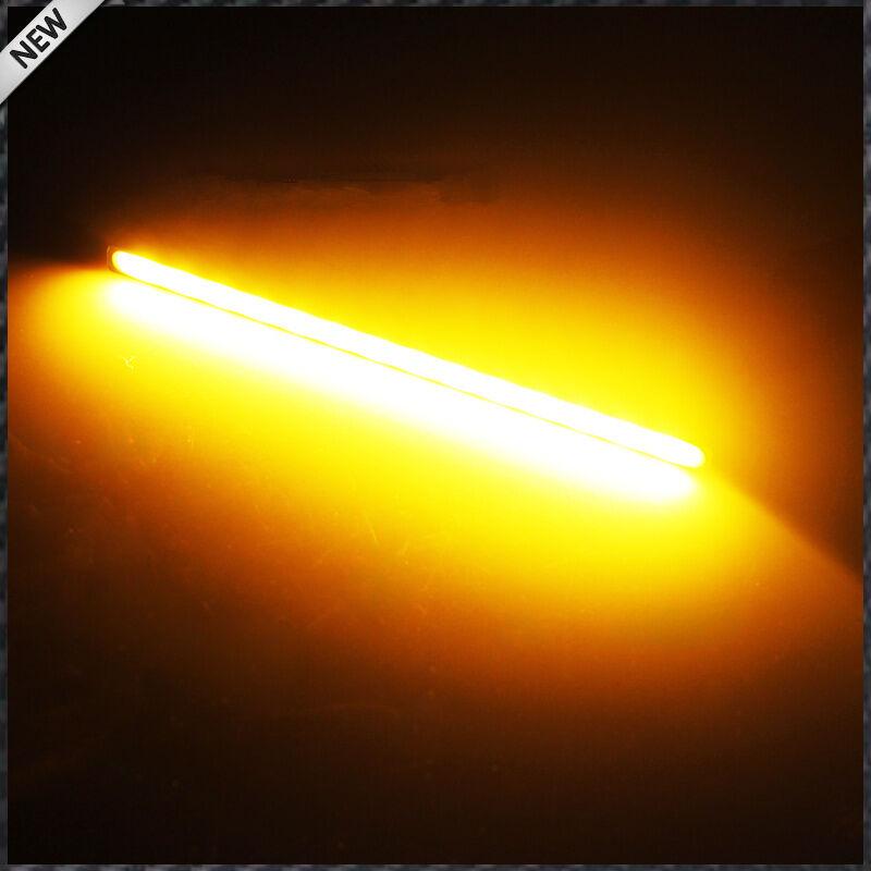 2 PCS Universal Ultra Slim Switchback 30LED White/Amber LED Daytime Lights Lamp