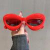 New Funny Sunglasses Women Cat Eye Thick Inflated Frame UV400 Protection Cute Sun Glasses Fashion Brand Design Gafas