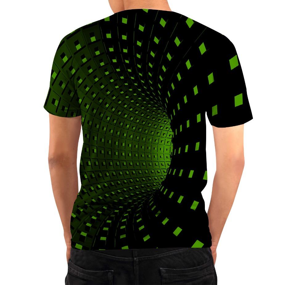 Creative 3D Printed T-shirt for European and American Spring/Summer Men's T-shirt Casual Round Neck Short Sleeved Top