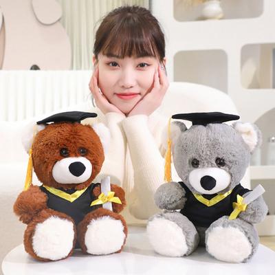 Κούκλα Αρκούδα Κουκουβάγια Αποφοίτησης Χαριτωμένο Βελούδινο Δώρο για Εκείνη Εκείνον Εξατομικευμένο Σχολικό Γεμιστό Ζώο Μίνι Σχέδιο Διδακτορικού Καπέλου Διακοσμήσεις Αποφοίτησης