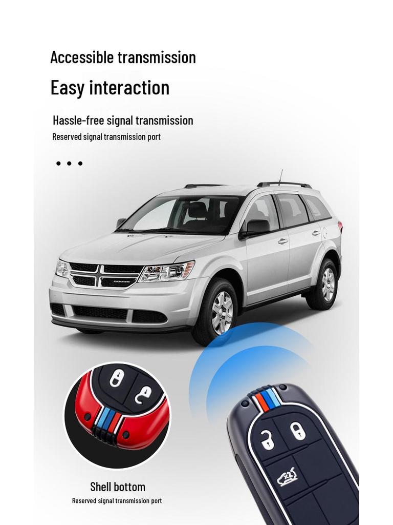 Jeep Key Case for Compass, Cherokee, Renegade, Grand Cherokee & Grand Commander