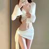 Bikini Swimsuit Women's Four-piece White Sexy Holiday Split Swimwear