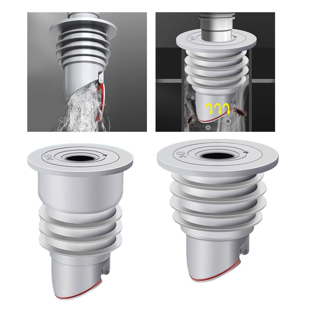 2 st avloppsrörstätningar Täckning Silikon ABS Tvättmaskin Tätningspluggar set för luktstopp & avloppsskydd