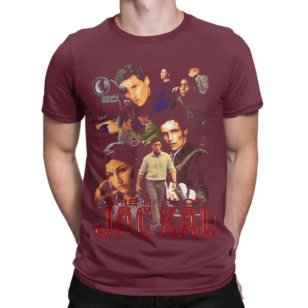 Stiller Retro Thriller Poster Der Schakal Tag Staffel Neuheit 100 Baumwolle T-Shirt Der Schakal Tag Staffel Oberteile T-Shirts Für Unisex