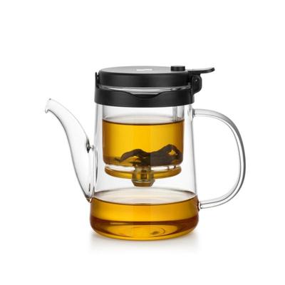 750mL Heat-resisting Glass Tea Pot With Infuser Clear Tea Maker Set Loose Tea Flower Tea Service Borosilicate Glass Water Pot