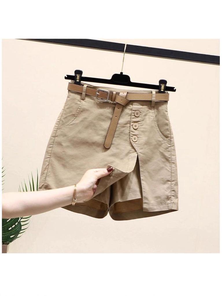 Women's Casual Skort: 2025 Korean-Style Slimming A-Line with Elastic Waist