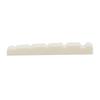 Miwayer 4/5/6 String Electric Bass Bone Bridge 2 pcs Nut Flat Bottom Pre-Slotted Made of Real Bone Multiple Saddle
