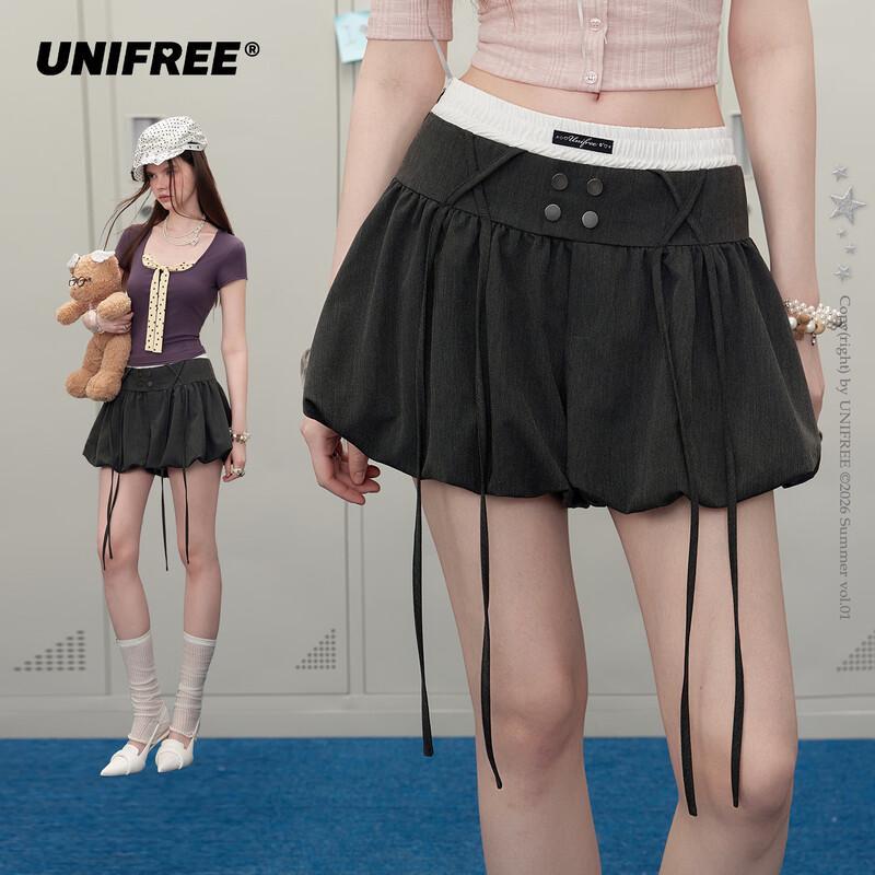 UNIFREE Plus Size Colorblock Skort 2XL