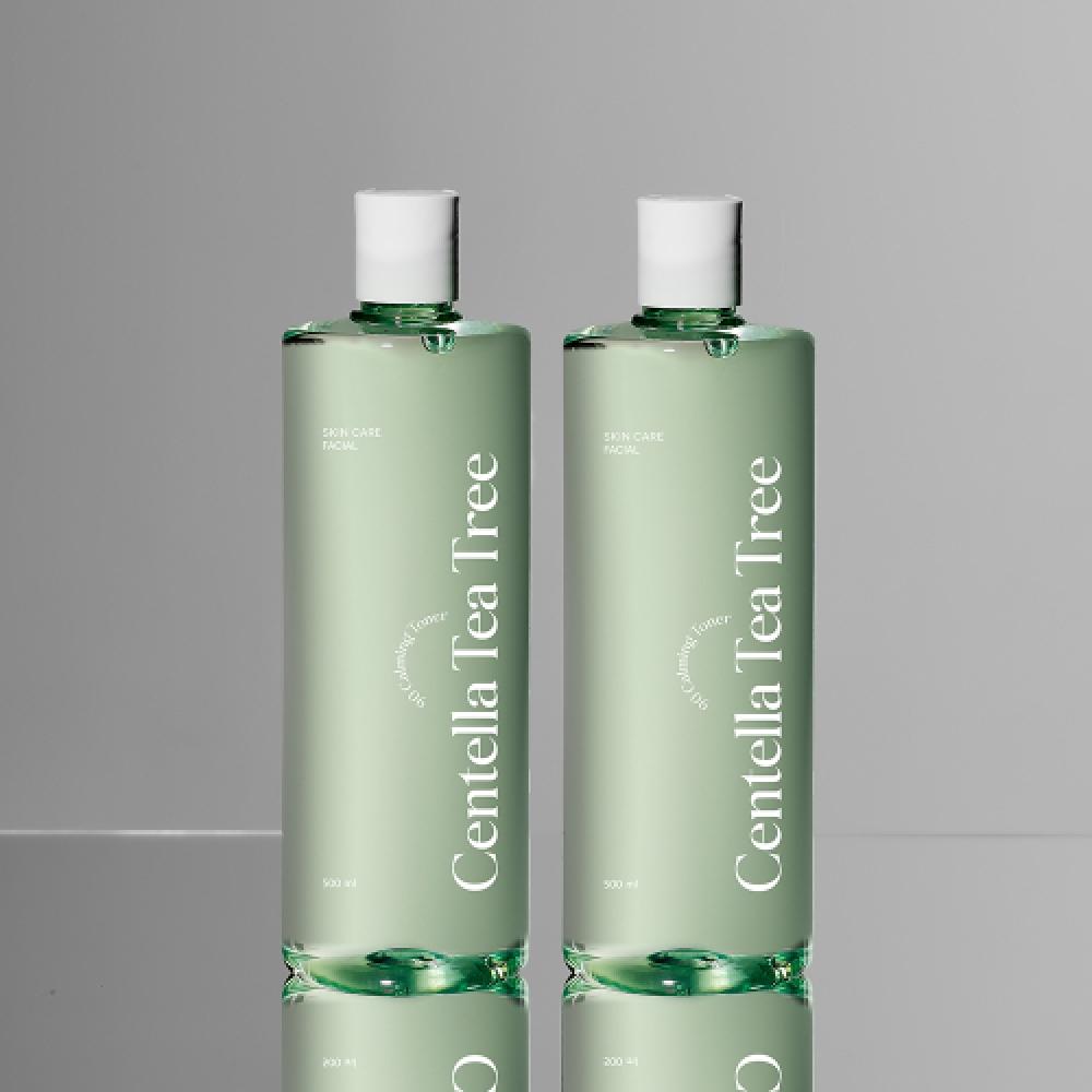 Rokkiss Centella Tea Tree 90 Soothing Toner 500ml 2pcs