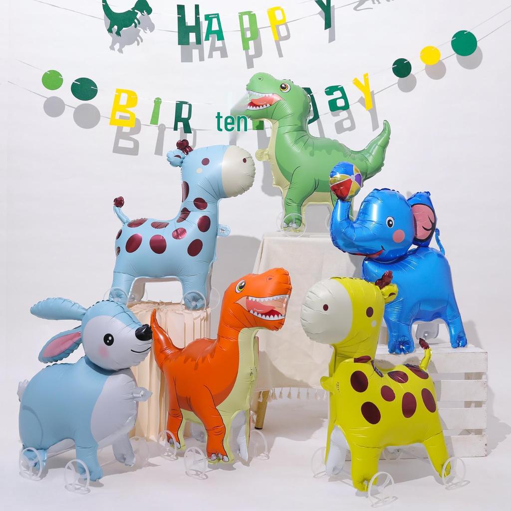 Kids' Leash with Wheeled Walking Animal Balloons - Outdoor Play Photo Props