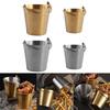 Mini Metal Buckets Small Dessert Pails Dessert Buckets Candy Containers Metal Food Container for Desserts Ice and Snacks