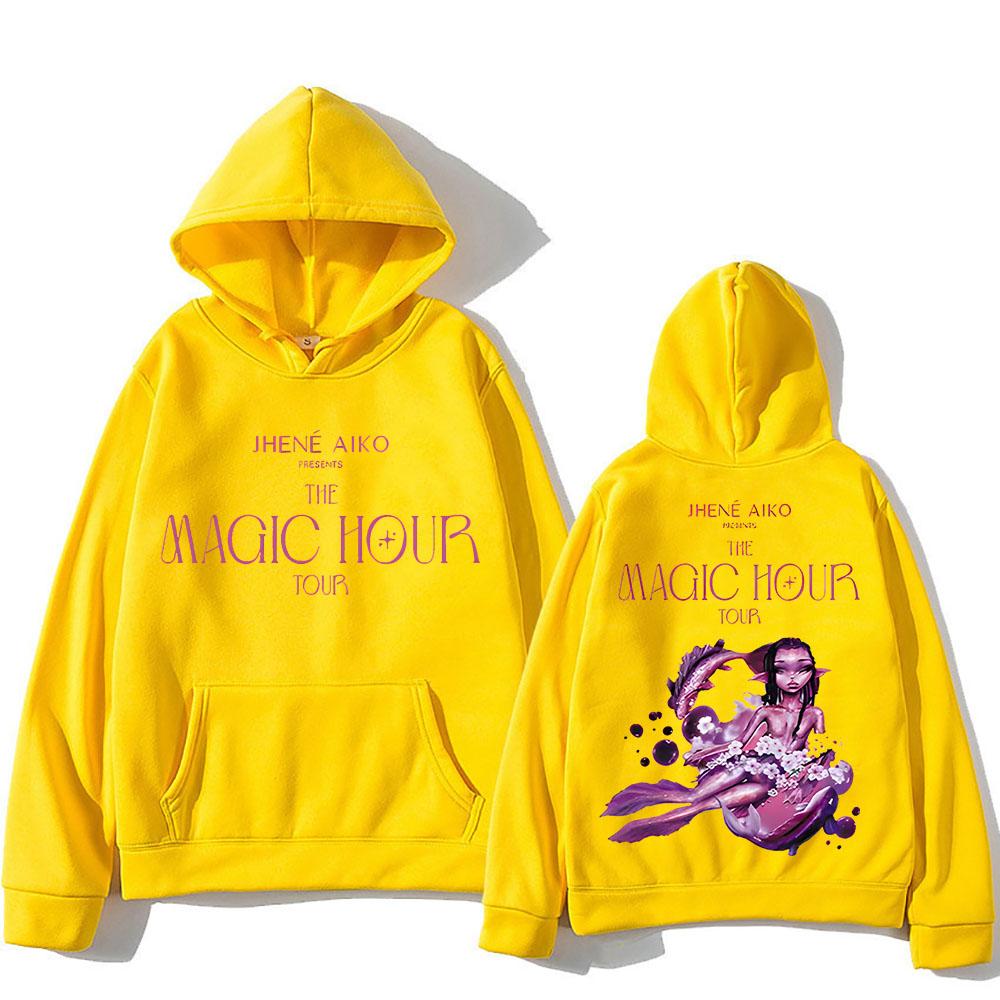 

Jhene Aiko Hoodie Graphic Printing Hip Hop Comfortable Sweatshirt with Hooded Gothic Clothes Ropa Mujer Grunge Pullovers XXXL жёлтый