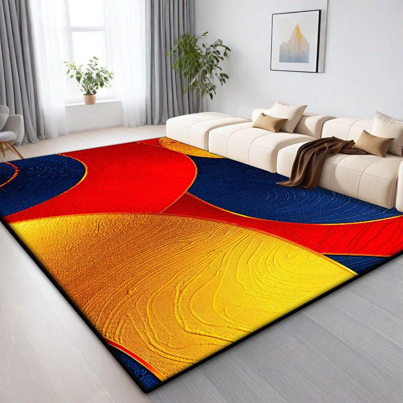 Lehký luxus Geometrický koberec Obývací pokoj Severská dekorace Domácí Koberce velkých ploch Pohovková zóna Ložnice Šatna Podlahové rohože Protiskluzové