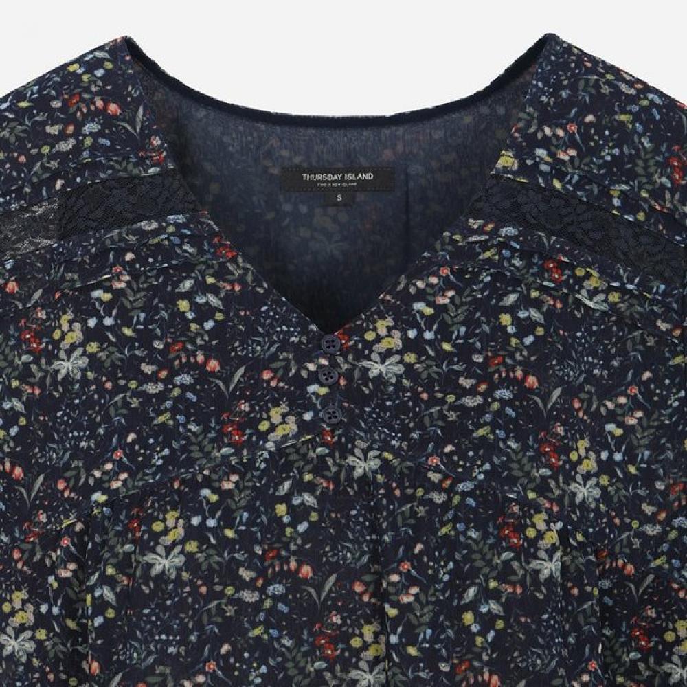 Thursday Island Women S V Neck Chiffon blouSe T264mbl244w