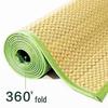 Double-Sided Rush Grass Mat - Summer Cooling Mat for Dorms and Seniors, Foldable Design