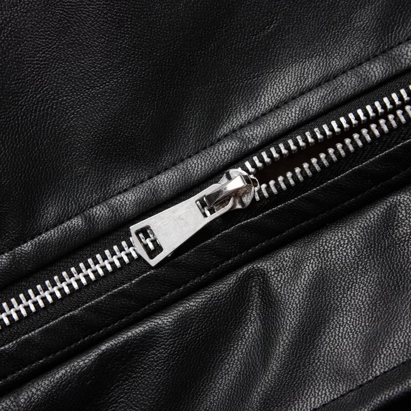 PLAYBOY Men's American Retro Fleece Lined PU Leather Jacket