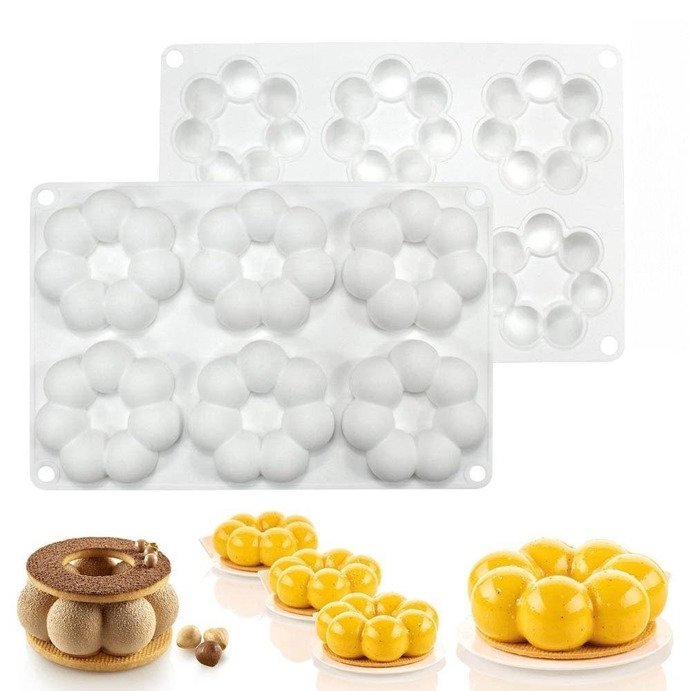 Silicone Chocolate Mold Fruit Flower Shape Desserts Making Tool New Mousse Cake Mold Baking Tool