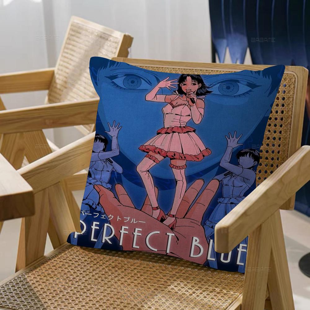 Japan Anime Perfecta Blue Pillow Cover For Bedroom Room And Living Room Sofa Decorative Cushion Cover