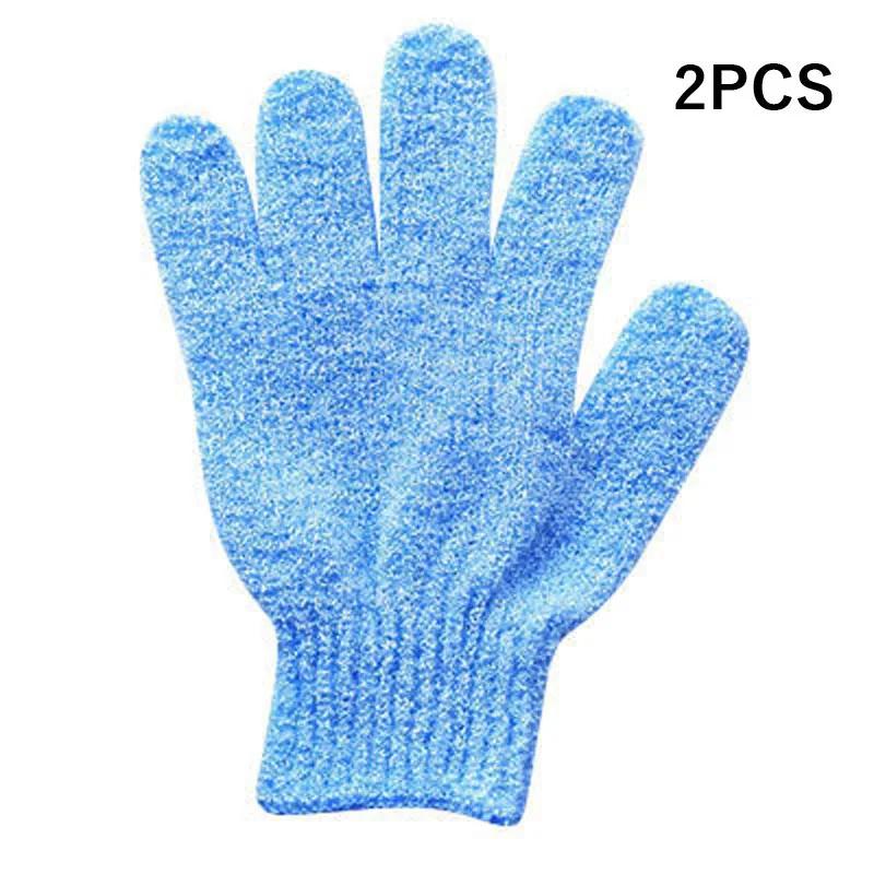 2pcs Exfoliating Gloves Bath Sponge Body Dead Skin Remover Bathroom Shower Brush Massager Scrub Exfoliator Magic Bathing