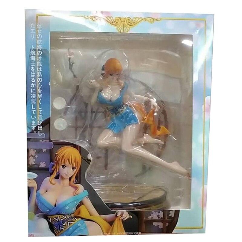 Wano Country Kimono Nami Action Figure 26cm Model Anime Prototype Statue Collection Toy Desktop Decoration Figma