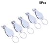 5Pcs Multifunctional Nail Clippers Set With Bottle Opener Keyring Metal Cutter Kit For Outdoor Manicure Travel Use
